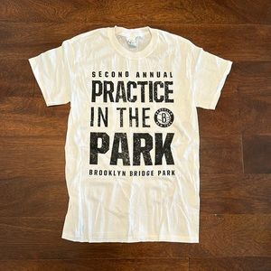 Brooklyn Nets We Go Hard Practice In The Park Collectible Shirt Size Small